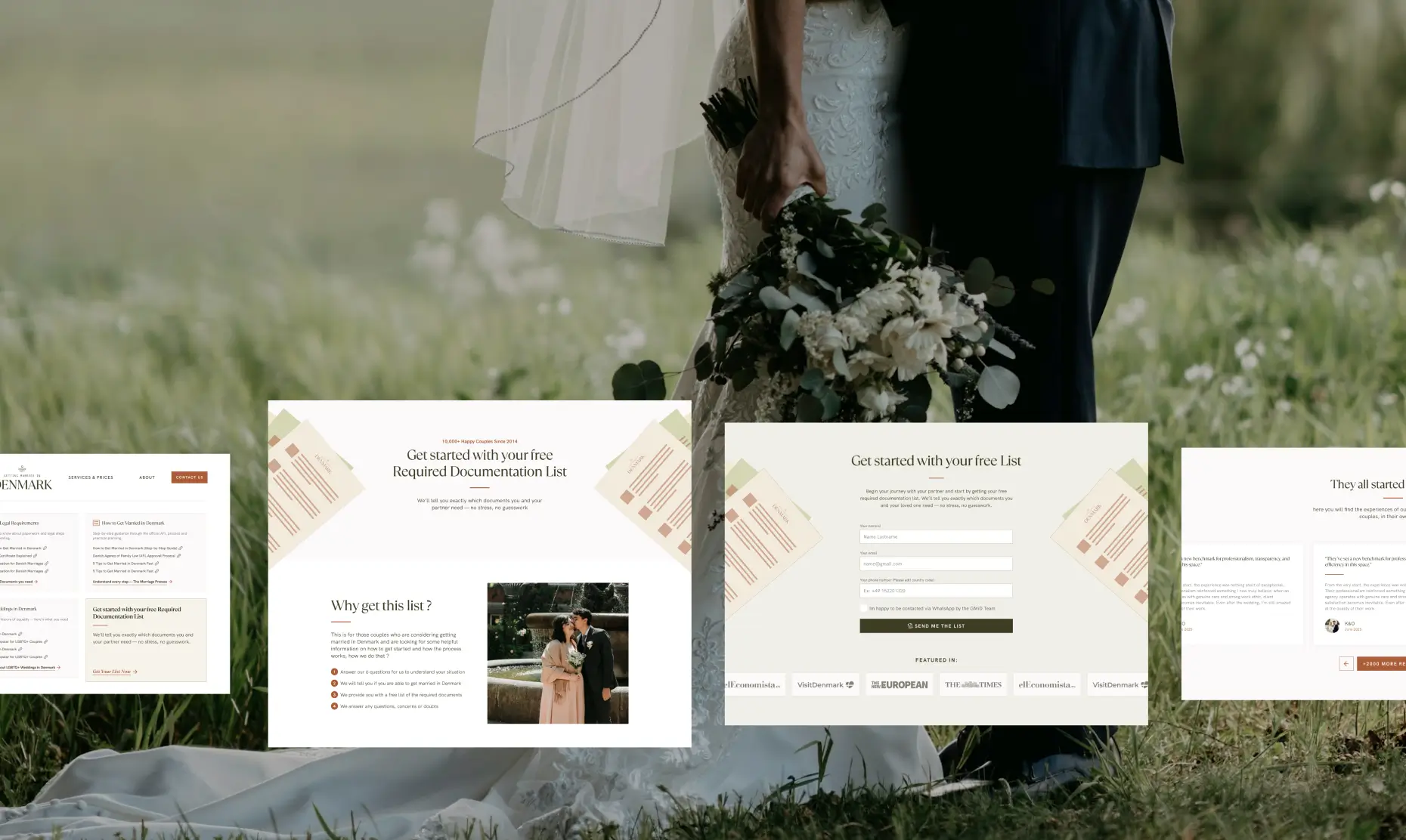 Getting Married in Denmark case study screenshot 5