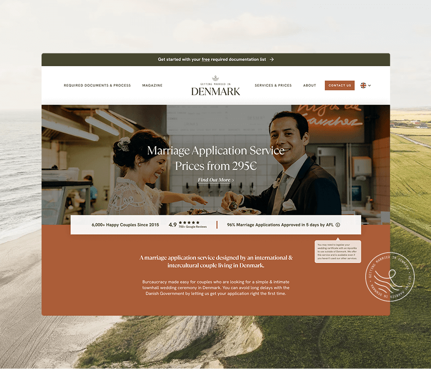 Gerring married in Denmark